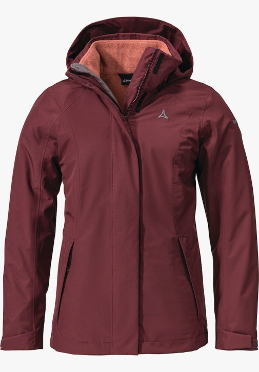 Schöffel 3in1 Jacket Partinello L 42 / dark burgundy