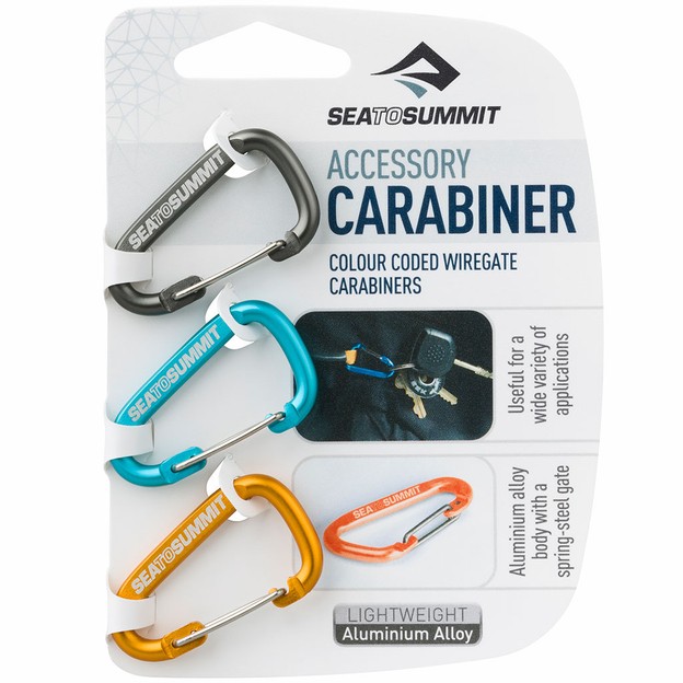 Sea to Summit Multifunktions-Karabiner Klein 3er Set