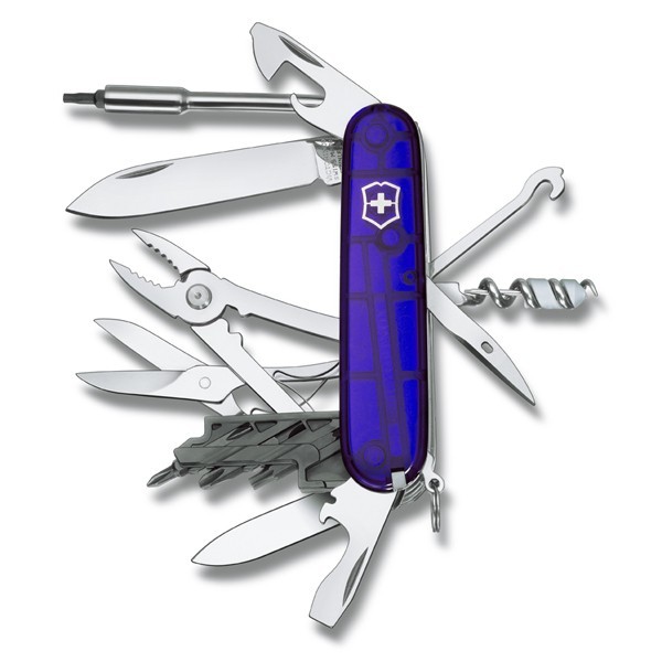 Victorinox Cyber Tool 34 blue transparent