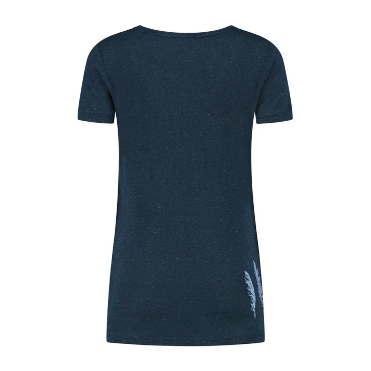 Blue Loop Denimcel Melange Feathers T-Shirt W