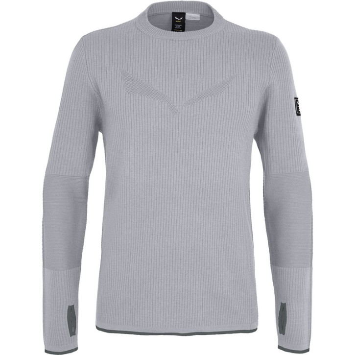 Salewa Fanes Eng. Logo AM M Pullover 48 / heather grey