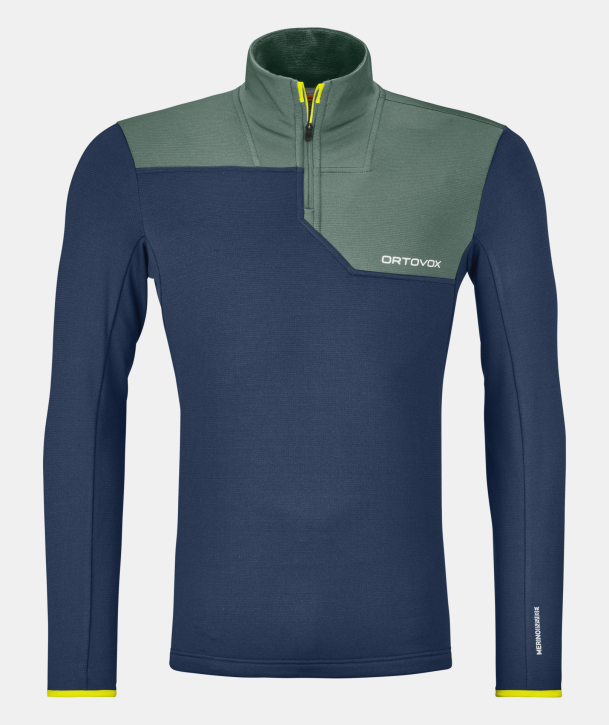 Ortovox Fleece Light Zip Neck M / deep ocean