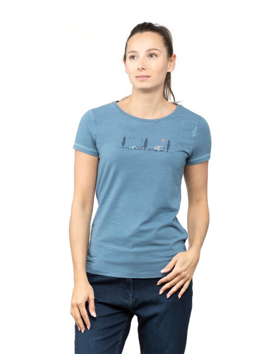 Chillaz Gandia Chill Outside T-Shirt Women 36 / blue