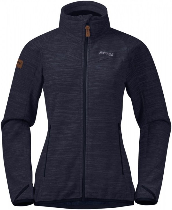 Bergans Hareid Fleece Lady Jacket NoHood S / dark navy