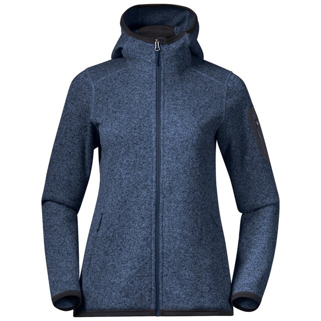 Bergans Kamphaug Knitted Hoodie W S / orion blue