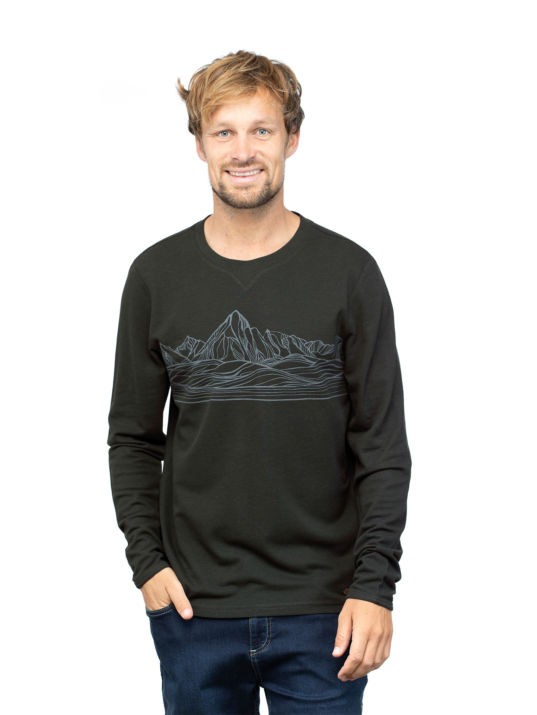 Chillaz Kaprun Mountain Skyline LS L / black melange