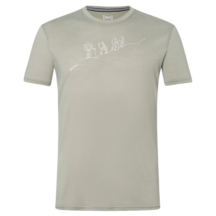 Supernatural M Hiking Tee L / dried sage/natural white