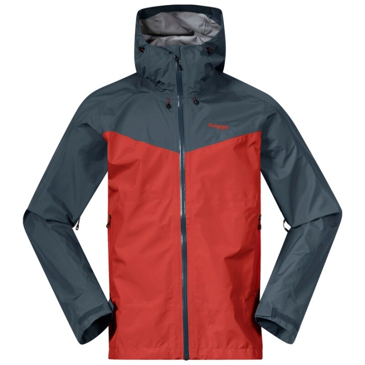 Bergans Skar Light 3L Shell Jacket M XL / dark brick/orion blue