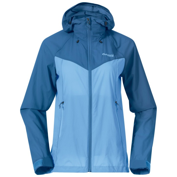 Bergans Skar Light Windbreaker Jacket W M / pacific blue/north sea blue