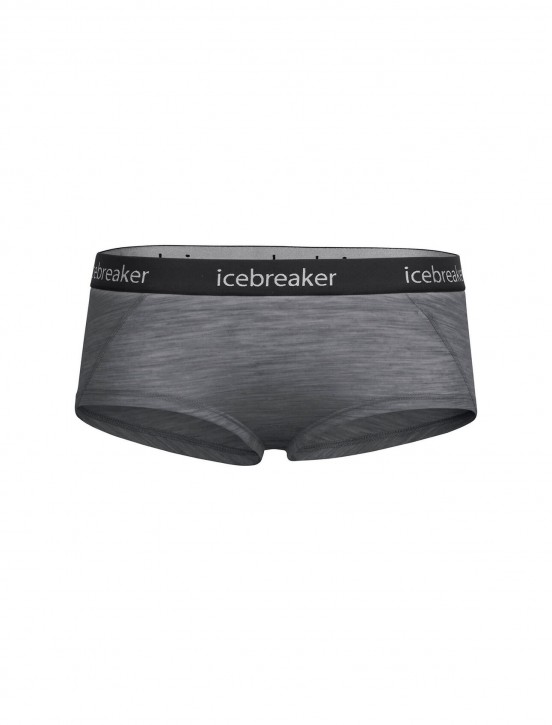 Icebreaker Sprite Hot Pants Women S / gritstone heather