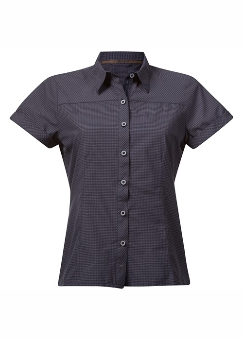 Bergans Tafjord Lady Shirt Short Sleeves S / navy check