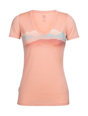 Icebreaker Tech Lite SS V Misty Horizon Women
