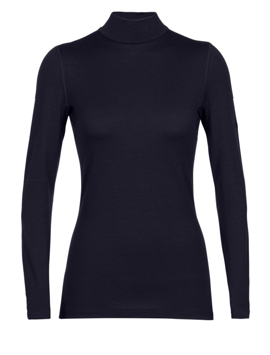 Icebreaker 260 Tech LS Turtleneck Women XL / midnight navy