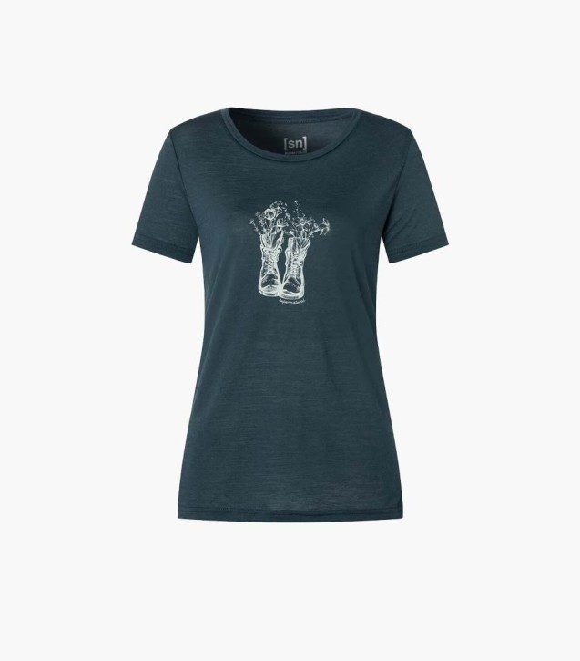 Supernatural W Flower Boots Tee