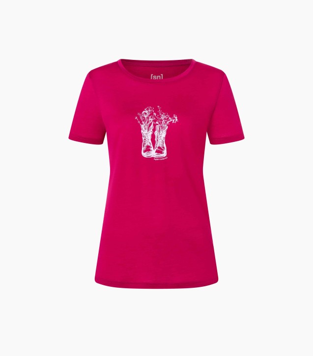 Supernatural W Flower Boots Tee