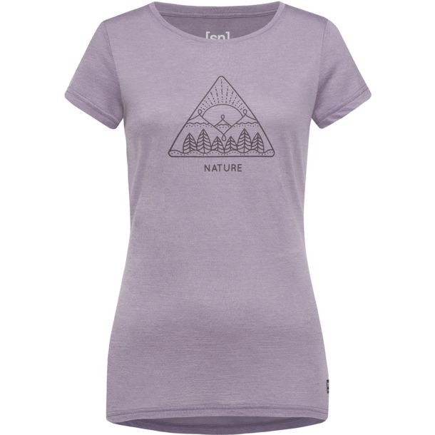 Supernatural Womens Print Tee 42 / purple sage/jet black