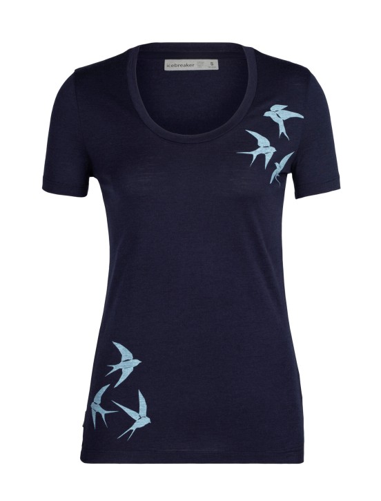Icebreaker Tech Lite II SS Swarming Shapes Women