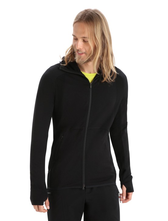 Icebreaker Mens Zone Knit LS Zip Hoodie
