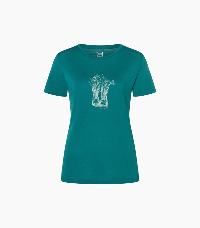 Supernatural W Flower Boots Tee