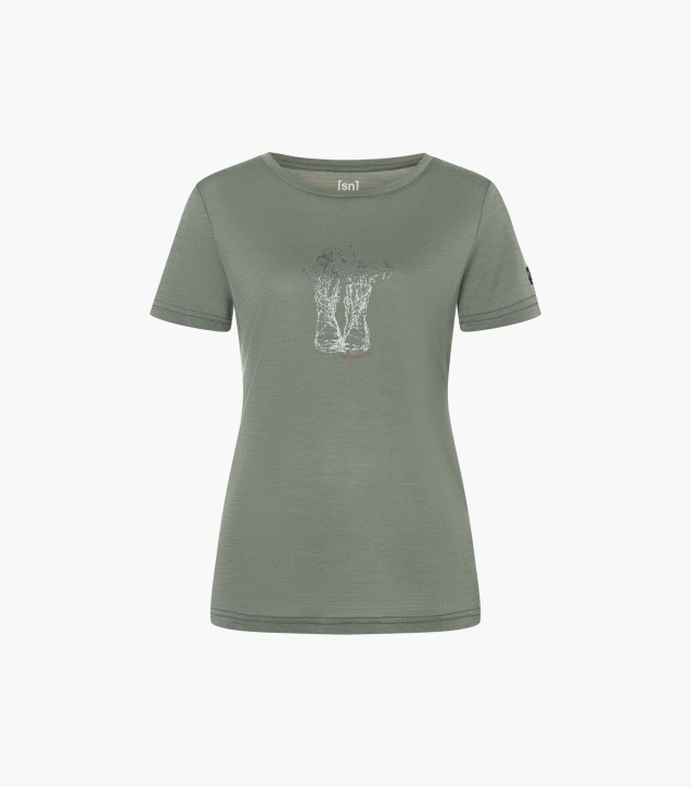 Supernatural W Flower Boots Tee