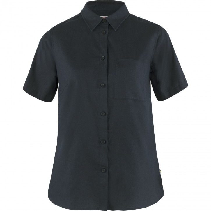 Fjällräven Övik Travel SS Shirt W XL / dark navy