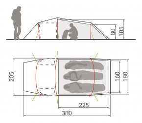 Vaude Arco XT 3 Personen
