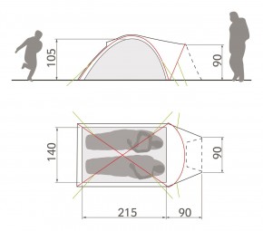 Vaude Campo Compact XT 2 Personen